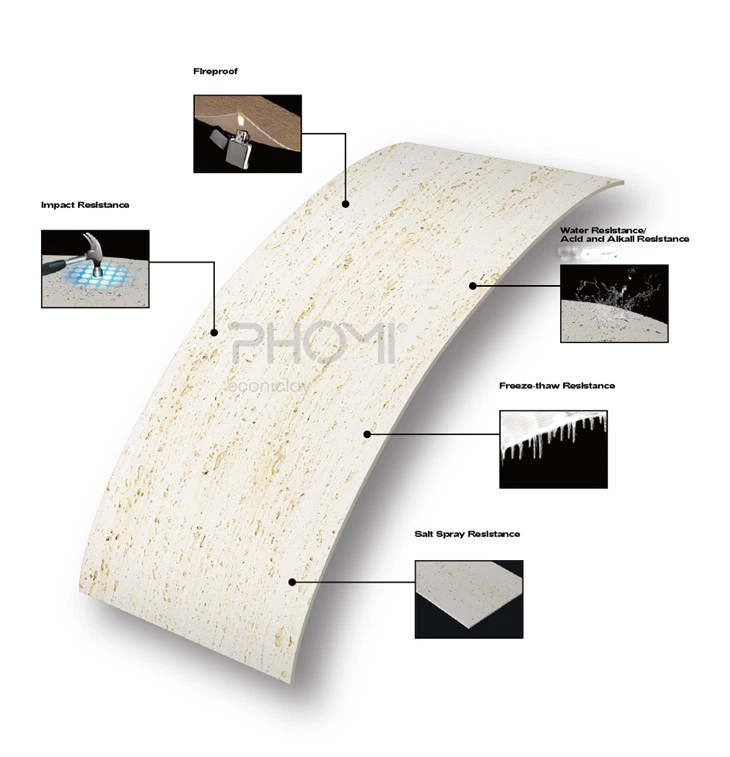 Flexible Travertine Series Tiles Outdoor